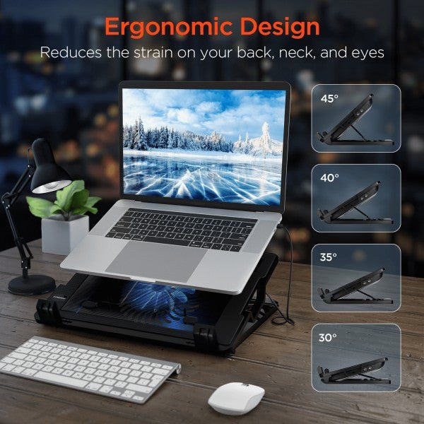 HyperGear UpRite Air Portable Laptop Cooling Stand - Blu Lotus Boutique