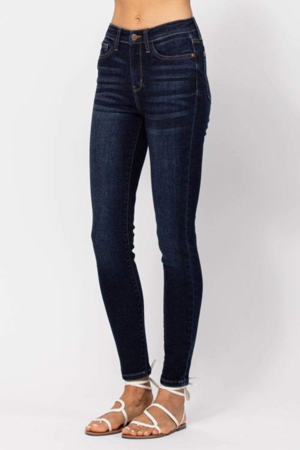 Judy Blue Full Size High Waist Handsand Skinny Jeans - Blu Lotus Boutique