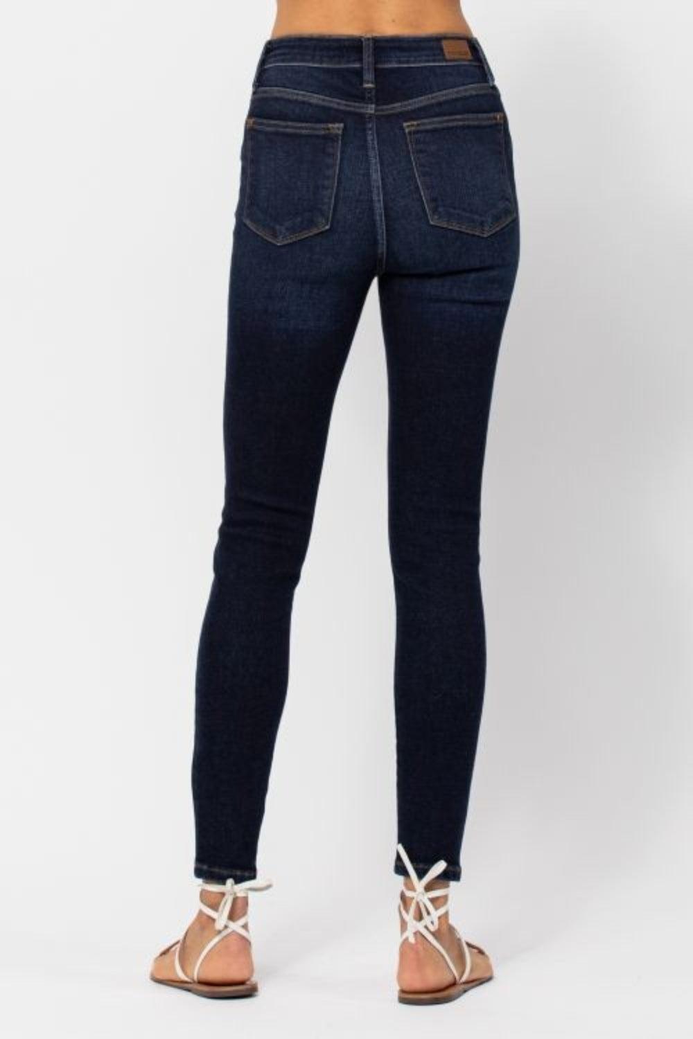 Judy Blue Full Size High Waist Handsand Skinny Jeans - Blu Lotus Boutique