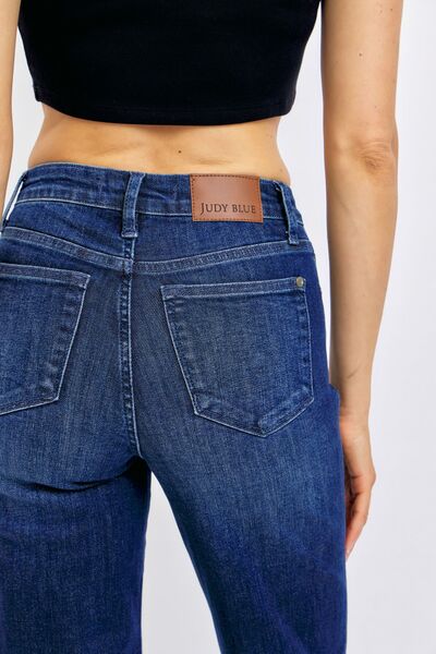 Judy Blue Full Size Tummy Control Straight Jeans Plus Size - Blu Lotus Boutique