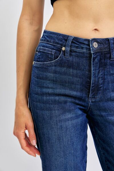 Judy Blue Full Size Tummy Control Straight Jeans Plus Size - Blu Lotus Boutique