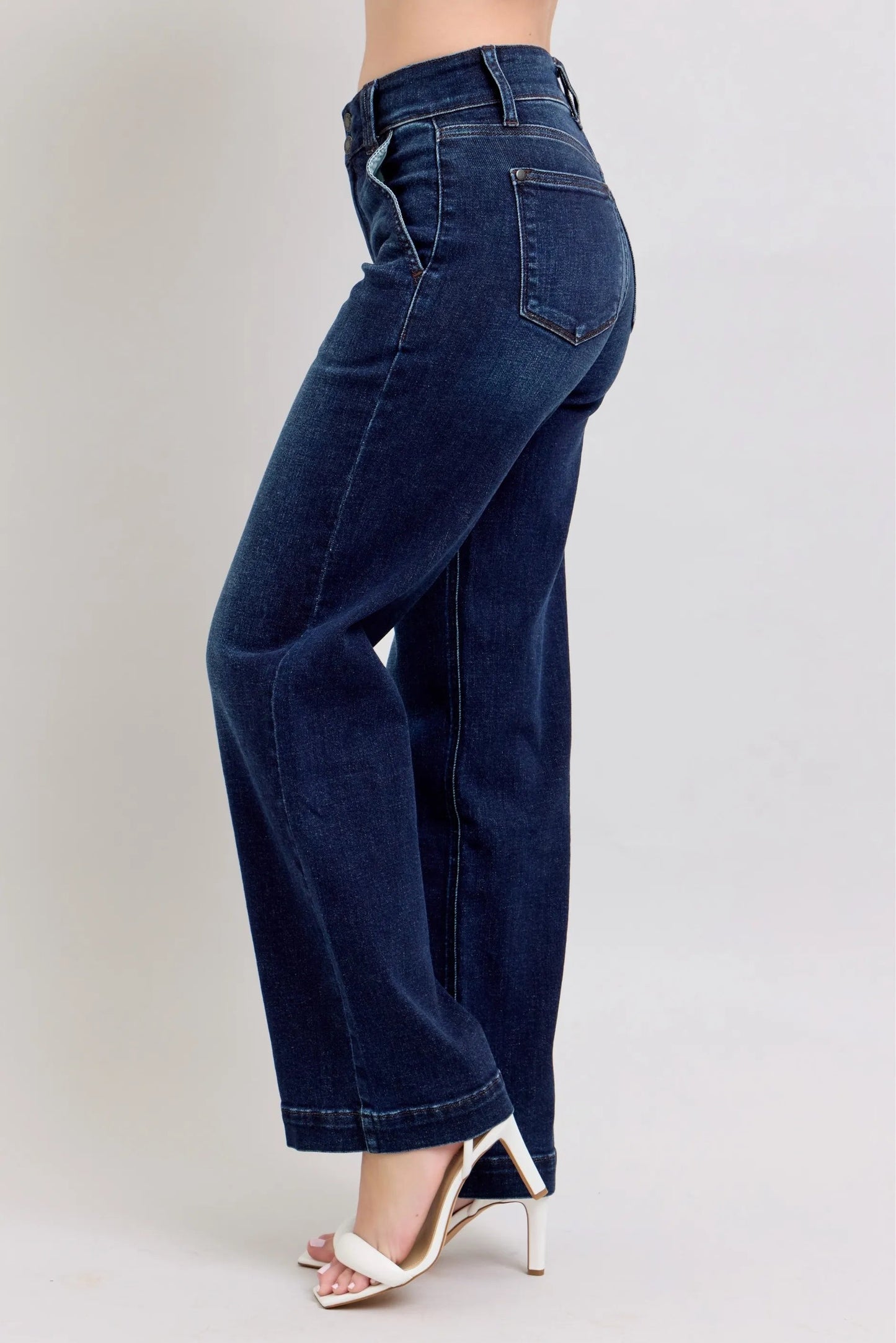Judy Blue High - Waisted Wide Leg Jeans - Blu Lotus Boutique