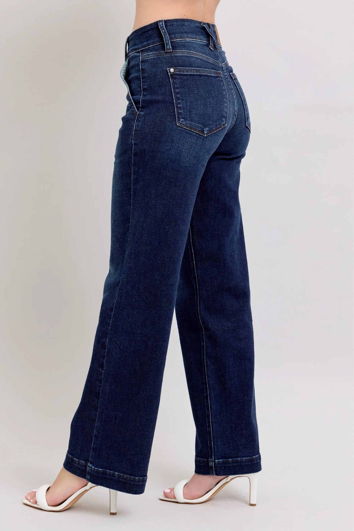Judy Blue High - Waisted Wide Leg Jeans - Blu Lotus Boutique