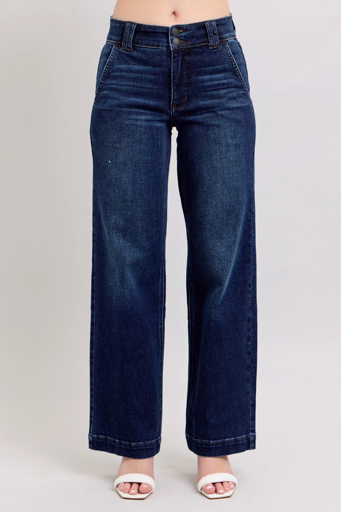 Judy Blue High - Waisted Wide Leg Jeans - Blu Lotus Boutique