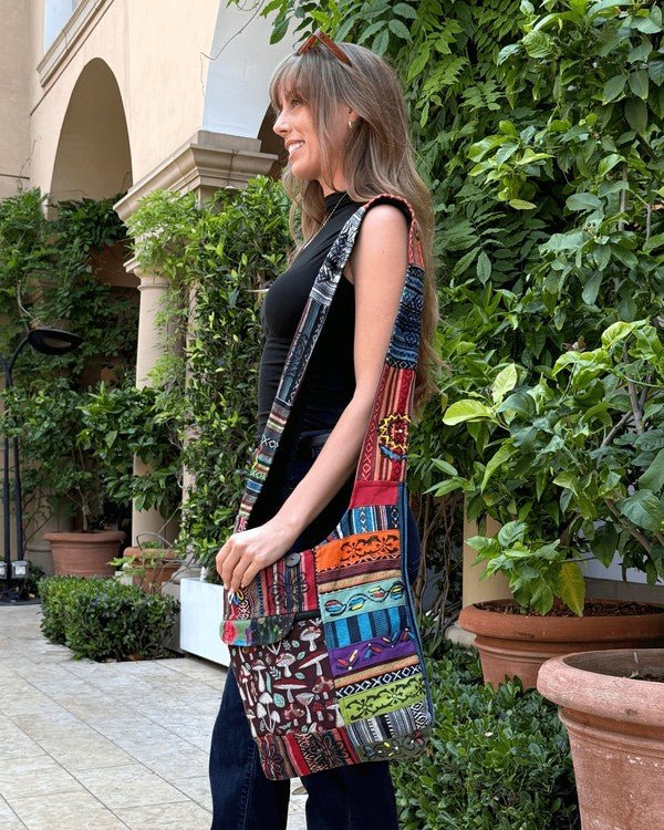 Kathmandu Collection Tribal Stripe Hobo Bag - Blu Lotus Boutique