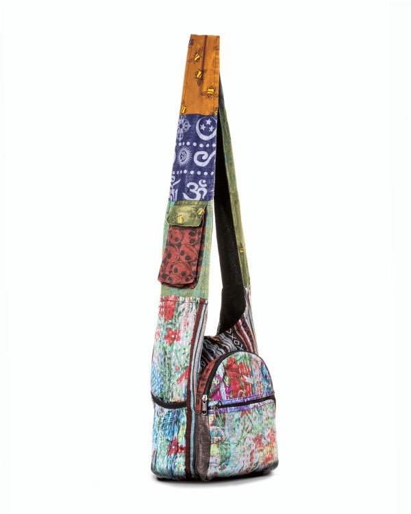 Kathmandu Collection Vintage Patchwork Hobo Bag - Blu Lotus Boutique