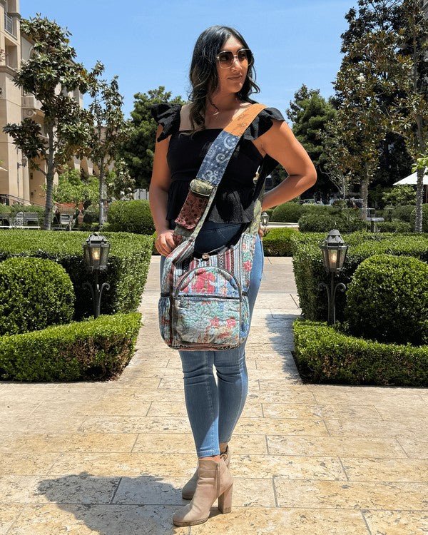 Kathmandu Collection Vintage Patchwork Hobo Bag - Blu Lotus Boutique