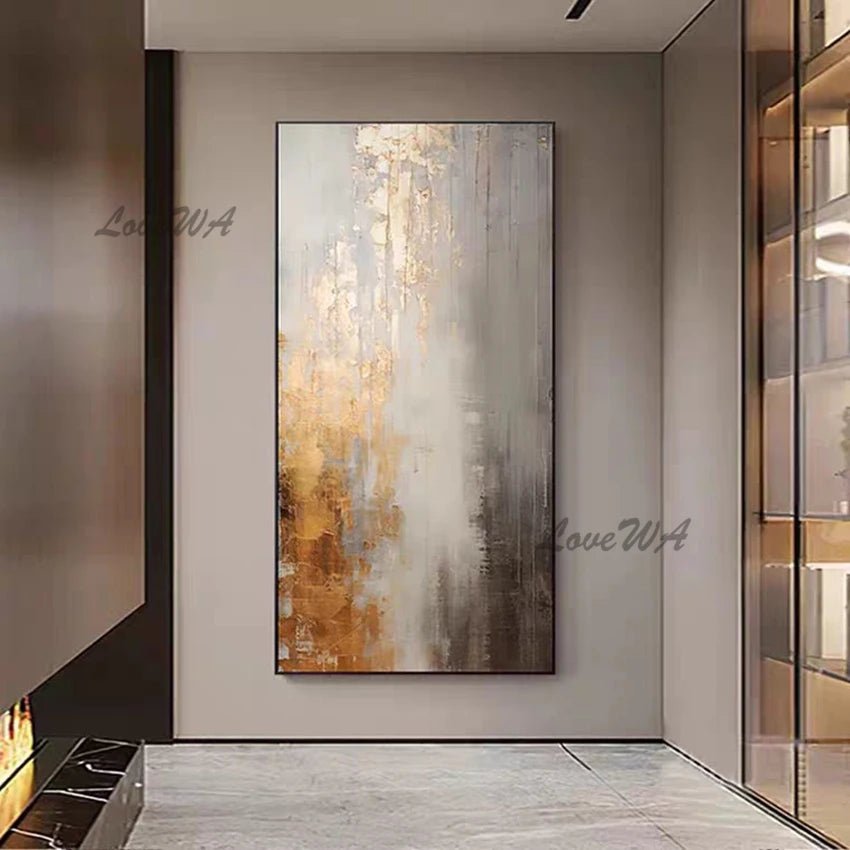 Large Size Group 1 Pcs Hand Painted Abstract Oil Painting on Canvas Wall Picture Art Living Room Home 1 Panel Wall Art Decor(No Frame) - Blu Lotus Boutique