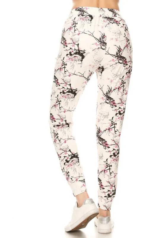 Leggings Depot Buttery Soft Printed Joggers with Drawstring - Blu Lotus Boutique