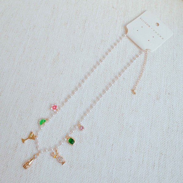 Let's Celebrate Multi Charm Necklace - Blu Lotus Boutique