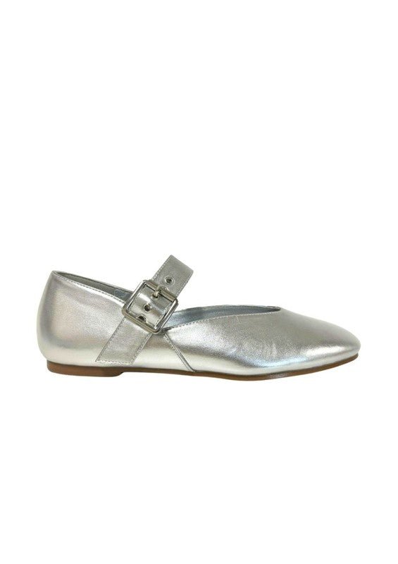 LEVI METALLIC BALLETINA FLAT - Blu Lotus Boutique