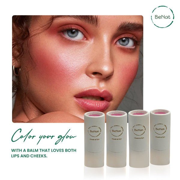 Lip & Cheek Bloom. 2 in 1 Natural Lipstick for Vib - Blu Lotus Boutique