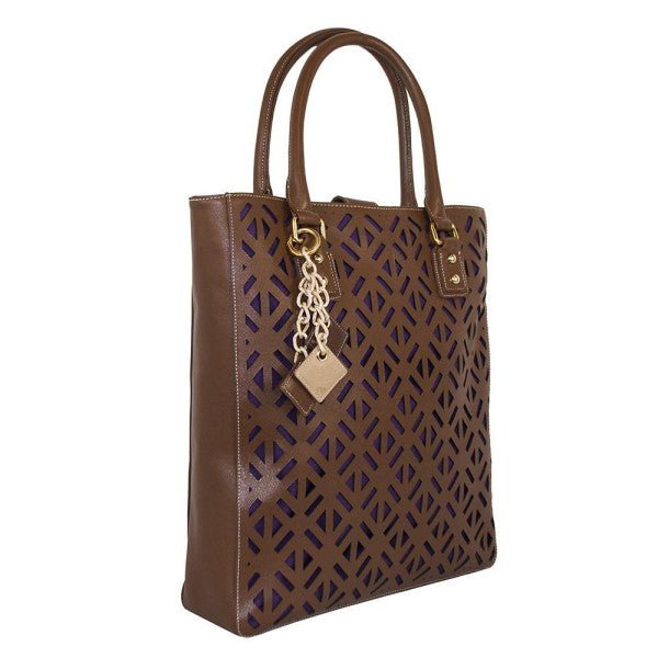 Luminous Leather Bag - Chocolate - Blu Lotus Boutique