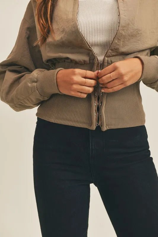 MABLE Long Sleeve Two Way Jacket - Blu Lotus Boutique