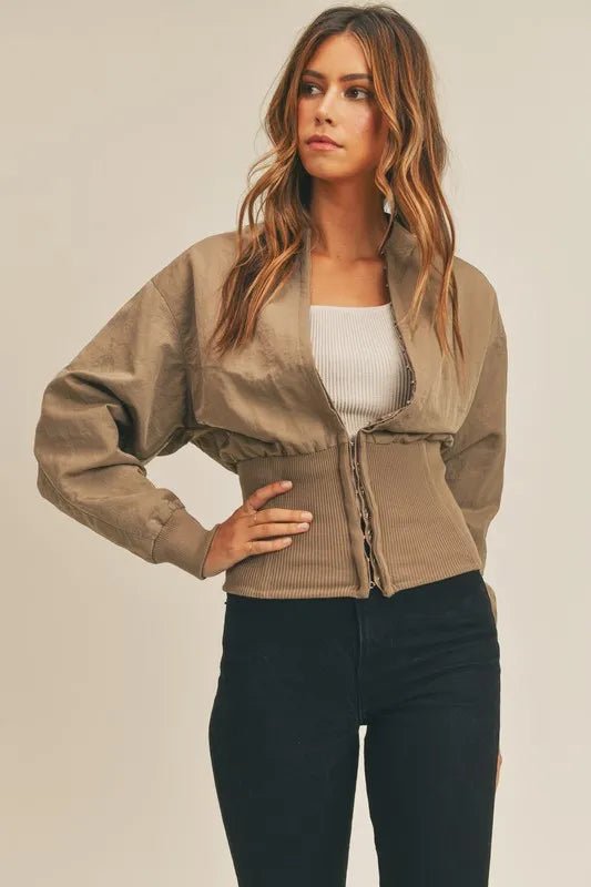 MABLE Long Sleeve Two Way Jacket - Blu Lotus Boutique