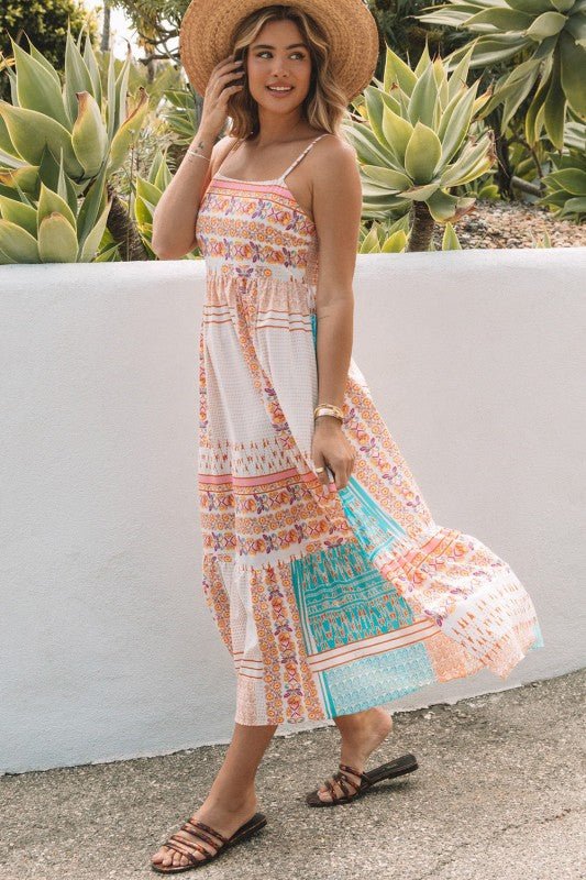 Mckinley Boho Patchwork Sundress - Blu Lotus Boutique