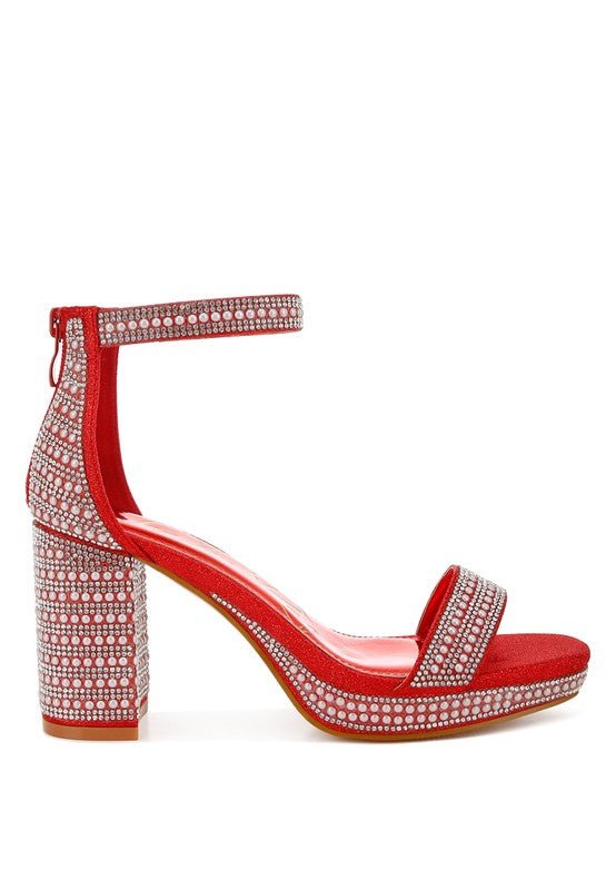Mejuri Rhinestones And Pearl Embellished Sandals - Blu Lotus Boutique