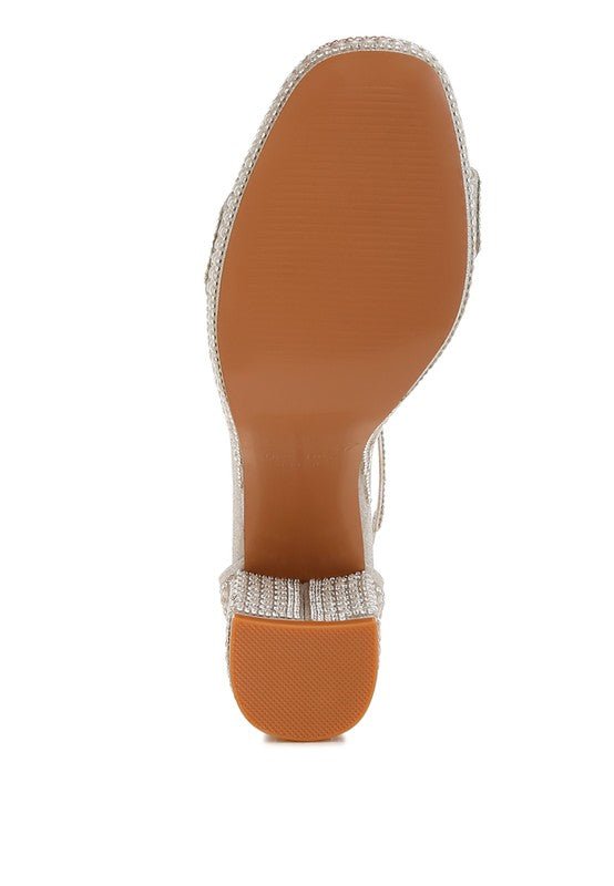 Mejuri Rhinestones And Pearl Embellished Sandals - Blu Lotus Boutique