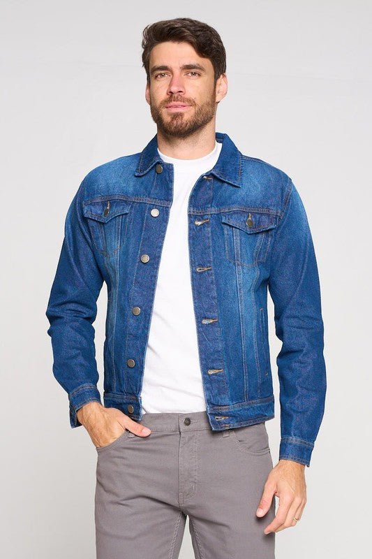 Men's Denim Jacket - Blu Lotus Boutique