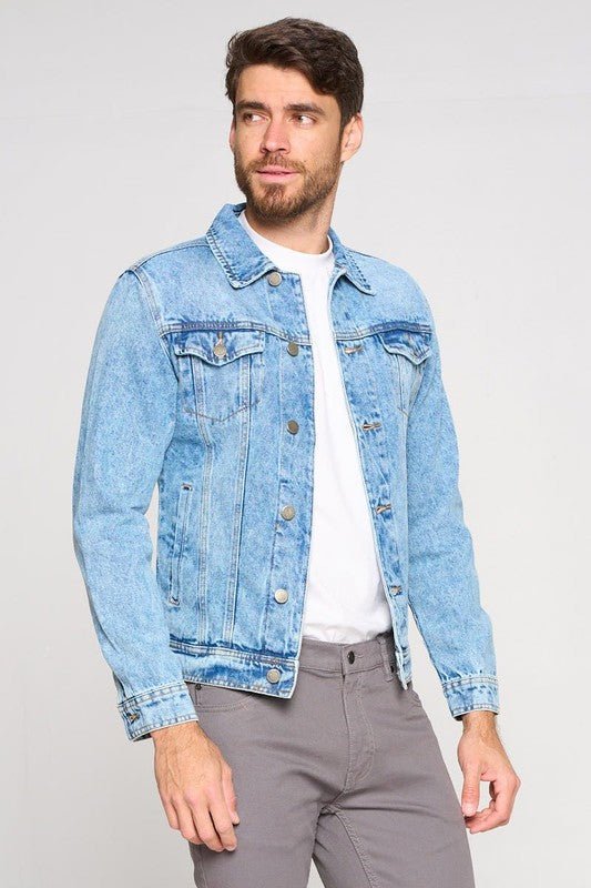 Men's Denim Jacket - Blu Lotus Boutique