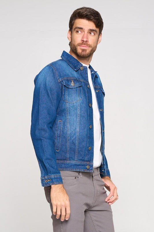 Men's Denim Jacket - Blu Lotus Boutique