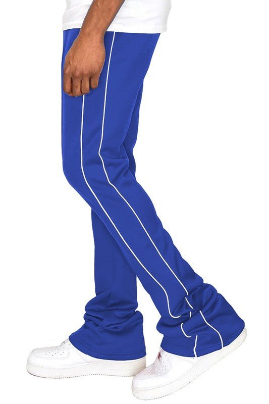 Mens Side Pipe Stacked Flare Pants - Blu Lotus Boutique