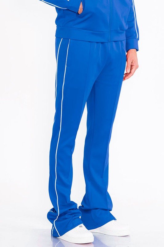 Mens Side Pipe Stacked Flare Pants - Blu Lotus Boutique