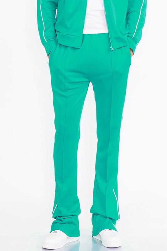 Mens Side Pipe Stacked Flare Pants - Blu Lotus Boutique