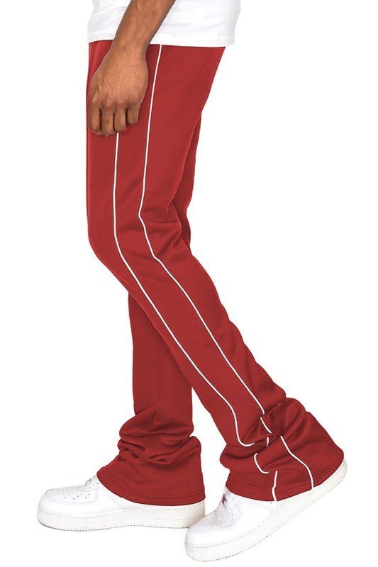Mens Side Pipe Stacked Flare Pants - Blu Lotus Boutique