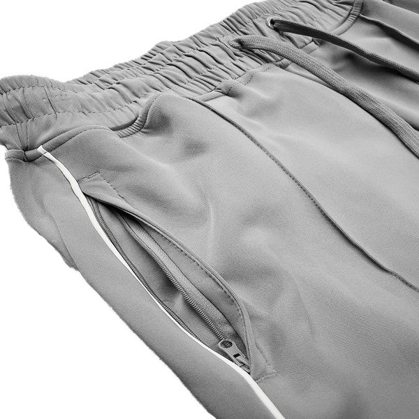 Mens Side Pipe Stacked Flare Pants - Blu Lotus Boutique