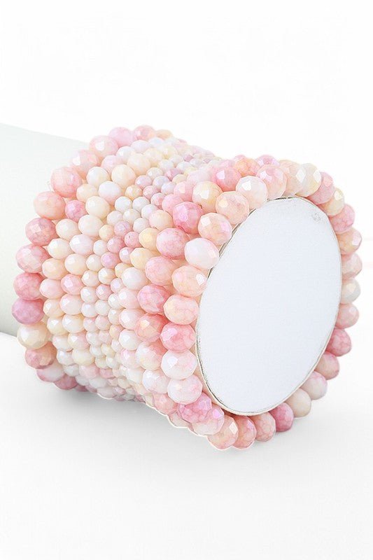 Mix Shades Layered Stretch Bracelet Set - Blu Lotus Boutique