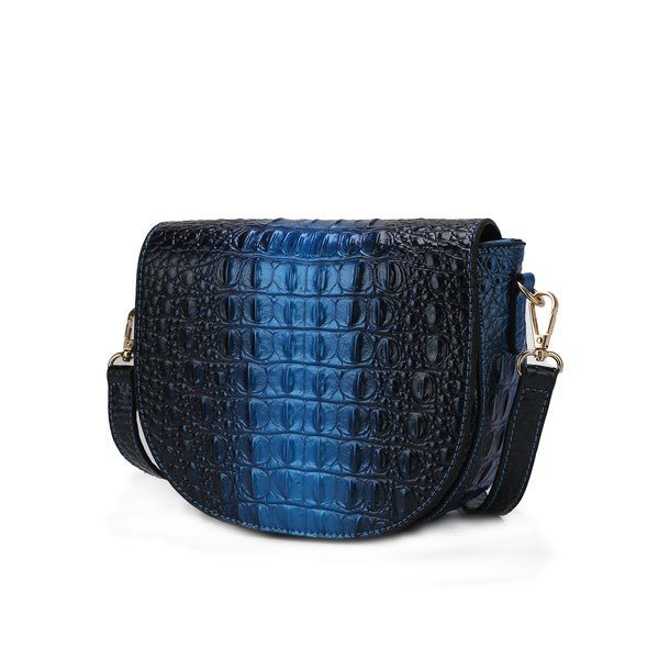 MKF Amalia Croc - Embossed Crossbody Bag by Mia K - Blu Lotus Boutique
