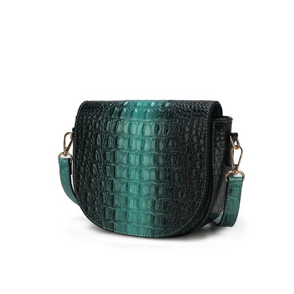 MKF Amalia Croc - Embossed Crossbody Bag by Mia K - Blu Lotus Boutique