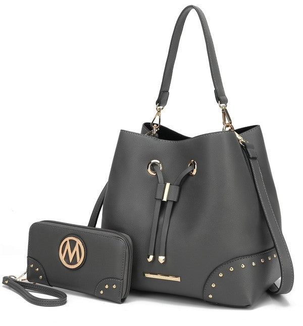 MKF Solid Bella Bucket - Blu Lotus Boutique