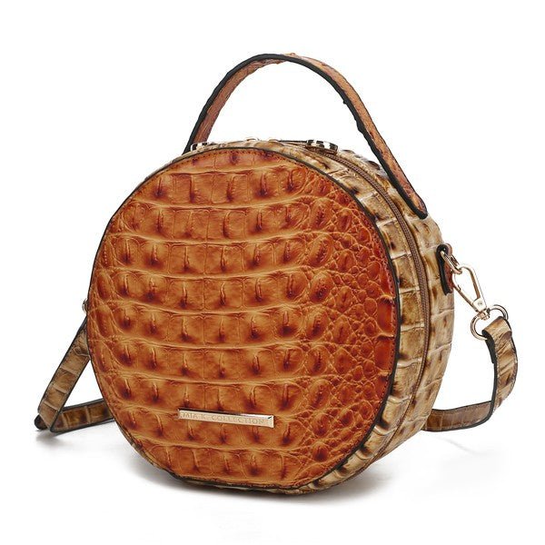 MKF Ynnari Croc - Embossed Crossbody Bag by Mia K. - Blu Lotus Boutique