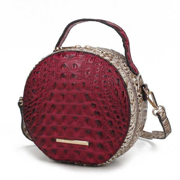 MKF Ynnari Croc - Embossed Crossbody Bag by Mia K. - Blu Lotus Boutique