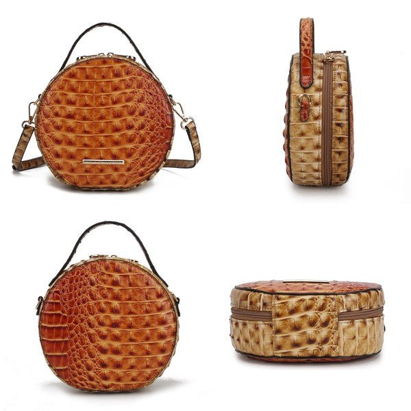 MKF Ynnari Croc - Embossed Crossbody Bag by Mia K. - Blu Lotus Boutique