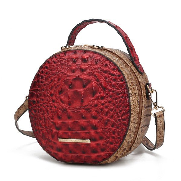 MKF Ynnari Croc - Embossed Crossbody Bag by Mia K. - Blu Lotus Boutique