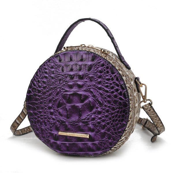 MKF Ynnari Croc - Embossed Crossbody Bag by Mia K. - Blu Lotus Boutique