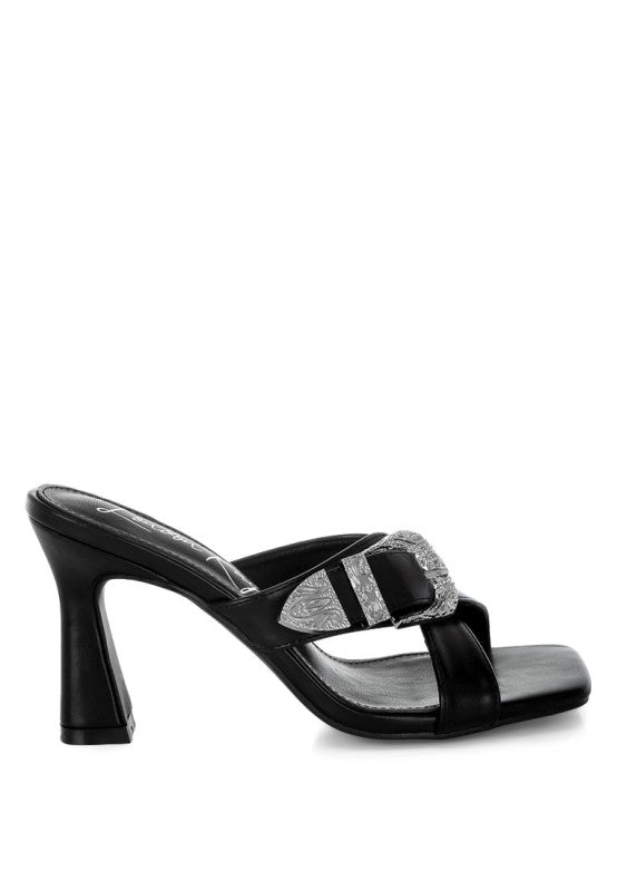 Mohaya Engraved Metallic Buckle Sandals - Blu Lotus Boutique