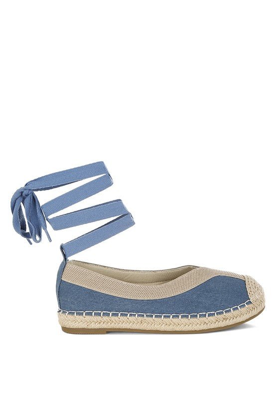 Nalya Detachable Lace Up Espadrille Sandals - Blu Lotus Boutique