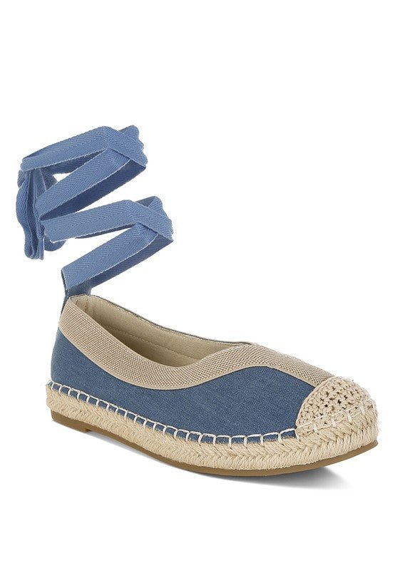 Nalya Detachable Lace Up Espadrille Sandals - Blu Lotus Boutique
