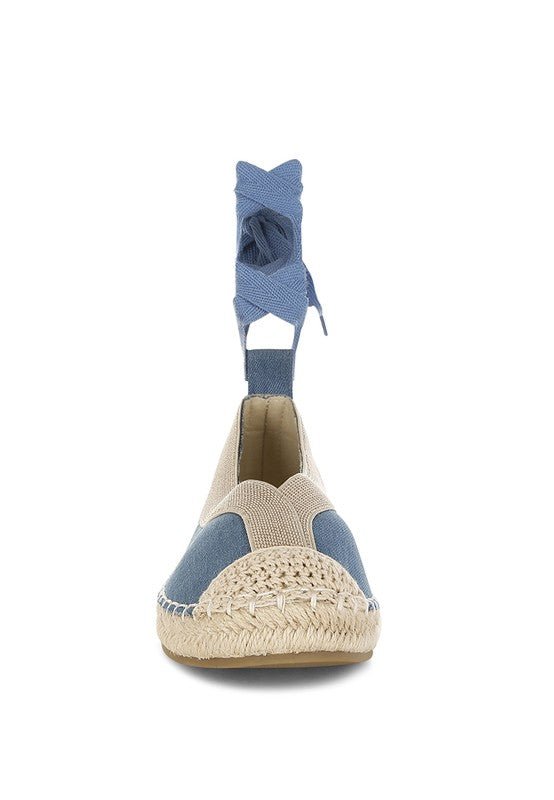 Nalya Detachable Lace Up Espadrille Sandals - Blu Lotus Boutique
