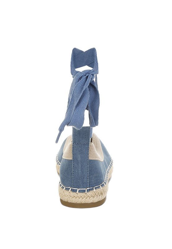 Nalya Detachable Lace Up Espadrille Sandals - Blu Lotus Boutique