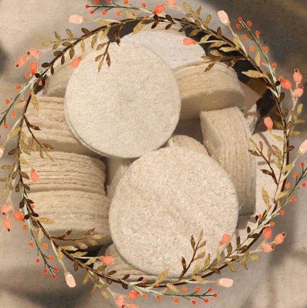 Natural Loofah Pads 5 - pcs - Blu Lotus Boutique