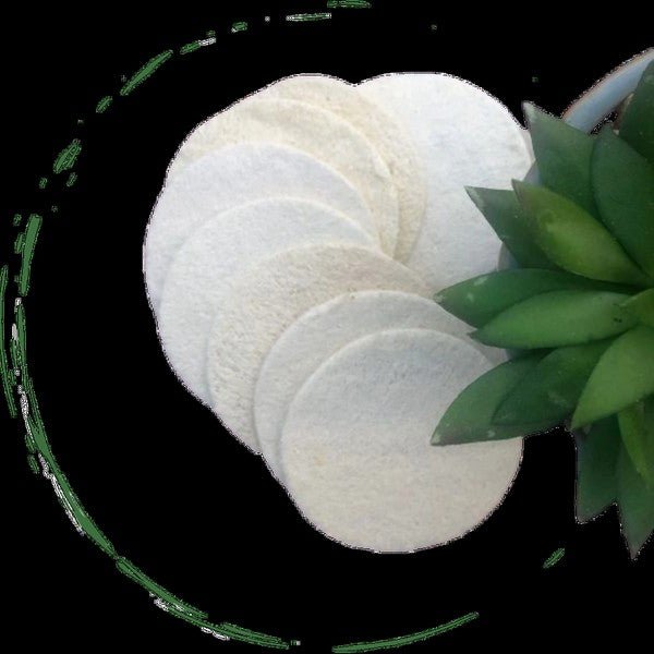 Natural Loofah Pads 5 - pcs - Blu Lotus Boutique