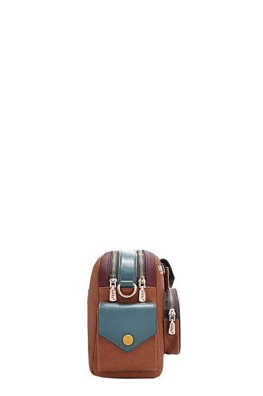 Nicole Lee USA Multi Pocket Messenger Bag - Blu Lotus Boutique