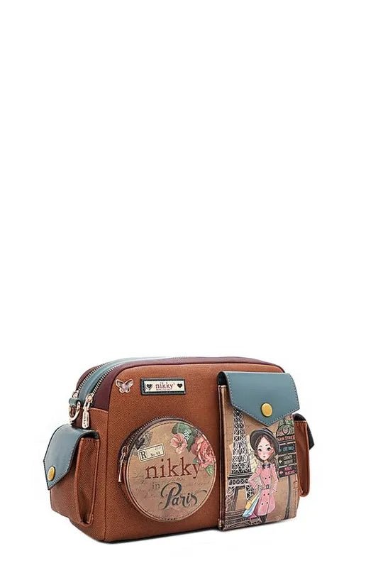 Nicole Lee USA Multi Pocket Messenger Bag - Blu Lotus Boutique