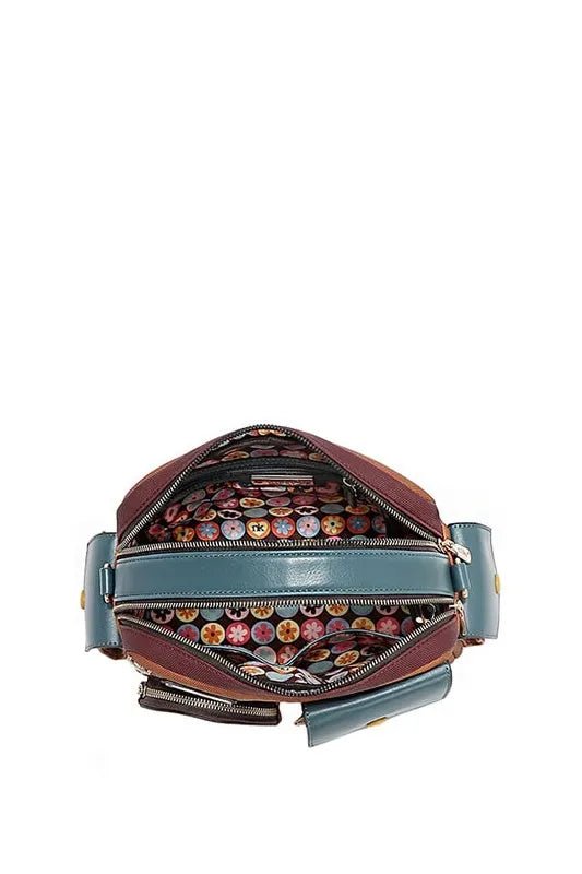 Nicole Lee USA Multi Pocket Messenger Bag - Blu Lotus Boutique