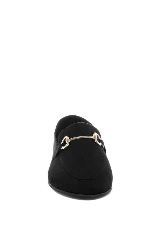 Noltas Horsebit Embellished Flat Loafers - Blu Lotus Boutique